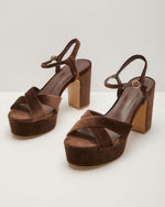Darling Rue Velvet Platform Heels