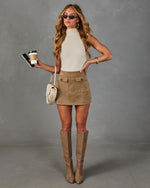 Zuma Faux Suede Mini Skirt