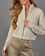 Natalia Knit Funnel Neck Cardigan