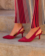 Kessie Suede Slingback Heels