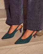 Merry Made Faux Suede Slingback Heels