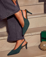 Merry Made Faux Suede Slingback Heels