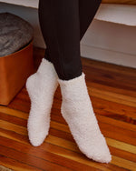 Ivory % Snowed In Cozy Chenille Socks-1