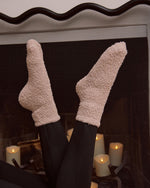 Taupe % Snowed In Cozy Chenille Socks-4