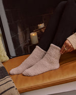 Taupe % Snowed In Cozy Chenille Socks-3