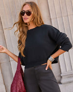 Elouise Cropped Crewneck Sweater