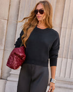 Elouise Cropped Crewneck Sweater
