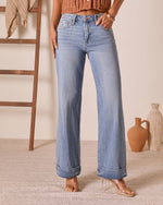 Mellow Muse Rigid Wide Leg Jeans