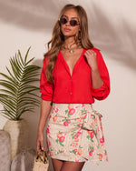 Travel Light Button Down Top