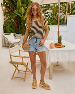 Lillah Collection Lillah Striped Knit Top – VICI