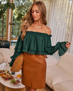Livia Tiered Off the Shoulder Blouse