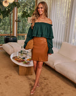 Livia Tiered Off the Shoulder Blouse