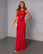 Bittersweet Crush Mesh Maxi Skirt