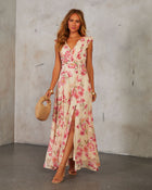 Floral % In The Garden Floral Print Maxi Dress-1