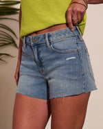 Blue Crush High Rise Denim Shorts
