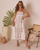Tidal Bloom Floral Maxi Dress