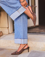 Leopard % Isaline Leopard Slingback Heels-1