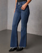 Helaine Stretch High Rise Flare Jeans