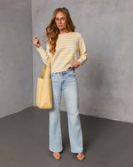 Easy Days Striped Knit Sweater