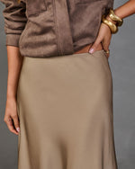 Mariana Satin Maxi Skirt