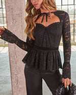 Minerva Lace Front Tie Corset Top