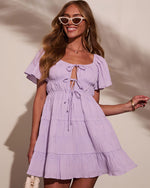 Lavender % Pure Essence Tiered Babydoll Dress-2