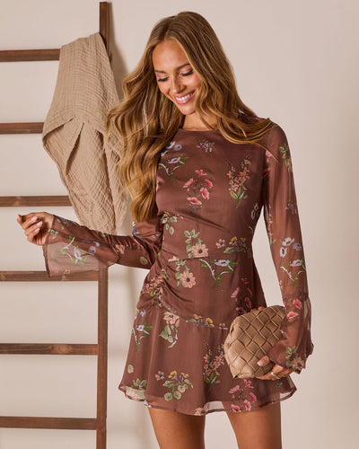Softly Spoken Mesh Mini Dress  VICI