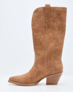 Tan % Saydie Faux Leather Western Boots-6