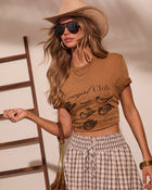 Cowgirl Club Graphic Short Sleeve Graphic Tee