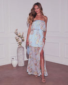 Maelle Floral Chiffon Maxi Dress