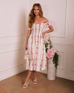 Rose Bound Floral Midi Dress