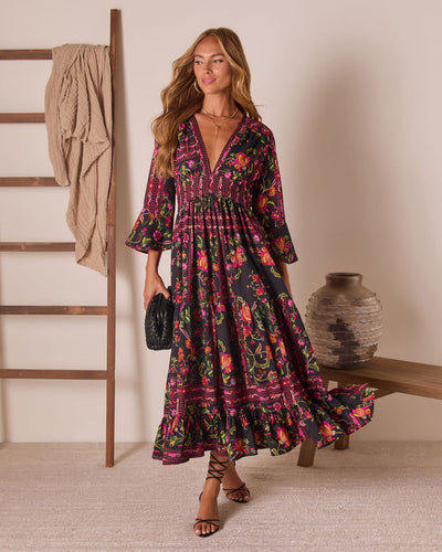 Echo Wild Printed Midi Dress – VICI