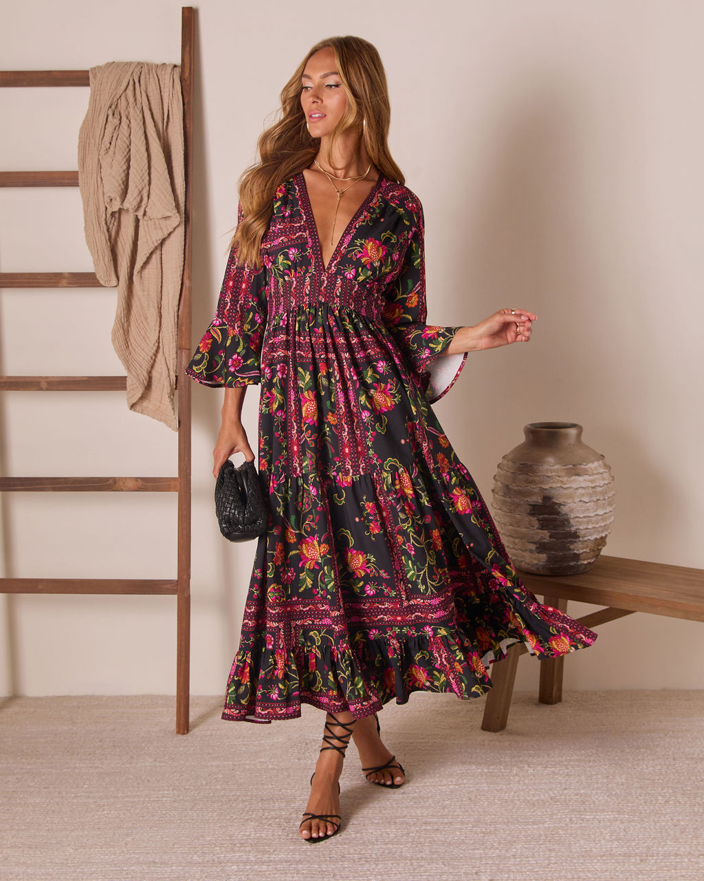 echo tiered maxi dress Wild Printed Midi – VICI Amarra 87452 Blue Short aug-sale-2026 line skirt design tiered TULLE COLOR:Royal