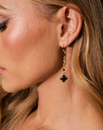 Arine Dainty Clover Drop Earrings