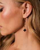 Arine Dainty Clover Drop Earrings