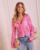 Deliora Floral Lace Top