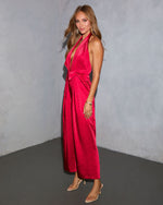 Red % Reeves Satin Halter Jumpsuit-3