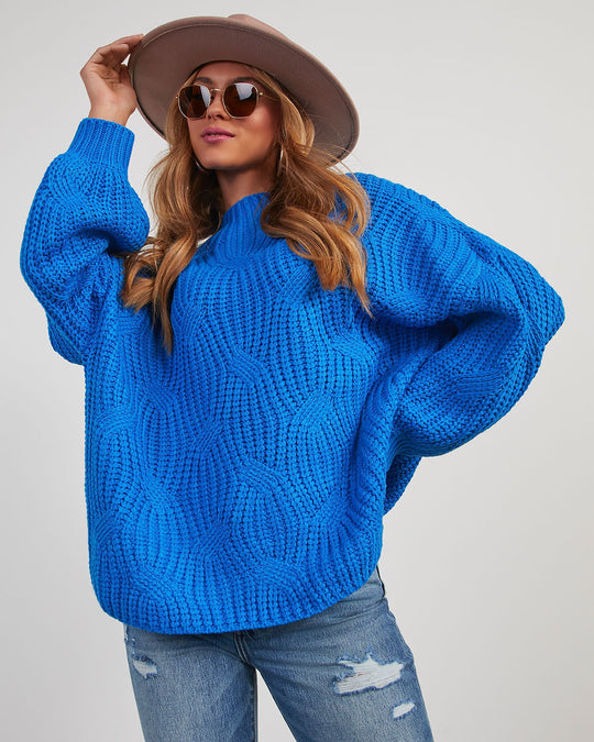 Cobalt % Windy City Knit Sweater-1