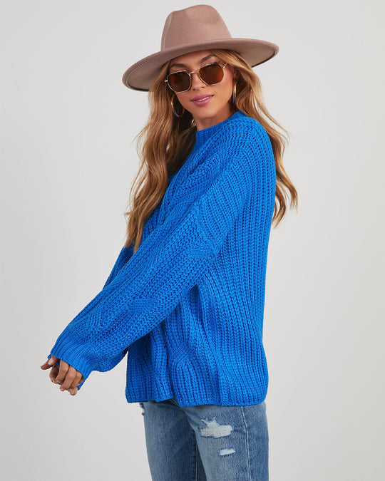 Cobalt % Windy City Knit Sweater-5
