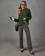 Daija Ribbed Knit Mock Neck Sweater