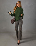 Daija Ribbed Knit Mock Neck Sweater