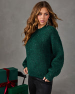 Comfort Darling Knit Sequin Sweater