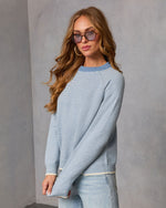 Simple Things Contrast Trim Sweater
