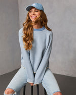 Simple Things Contrast Trim Sweater
