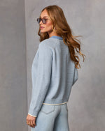 Simple Things Contrast Trim Sweater