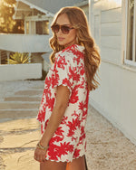 Zaydie Printed Button Up Top