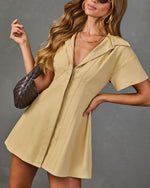 Jemma Cotton Mini Shirt Dress