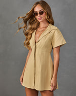 Jemma Cotton Mini Shirt Dress