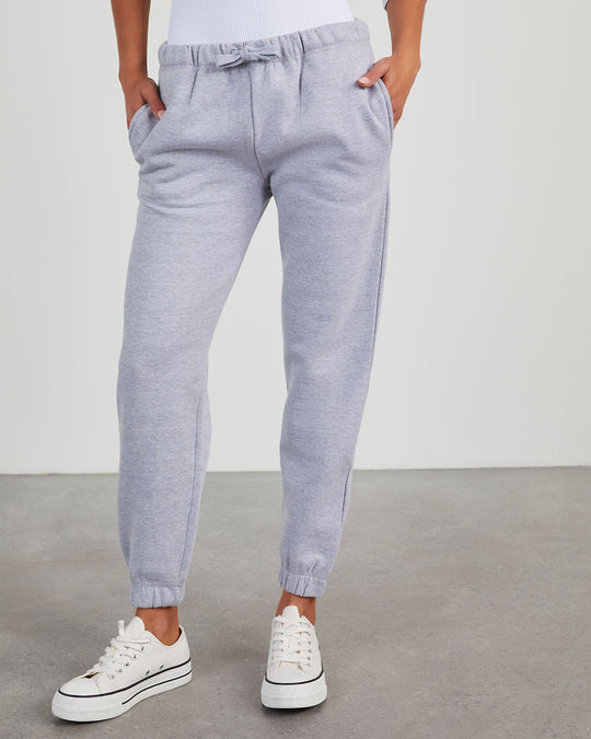 Grey % Forever Essential Cotton Blend Joggers-2