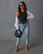 Black % Explorer Knit Tank Bodysuit-3